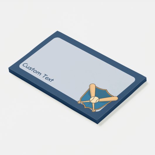 Baseball Shield Post-it® Notes (Schuin)