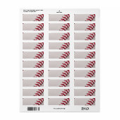 Baseball - Sjabloon sport Baseball Achtergrond Etiket (Full Sheet)