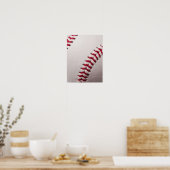 Baseball - Sjabloon sport Baseball Achtergrond Poster (Keuken)