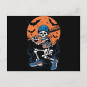 Baseball Skeleton Halloween Baseball Halloween Briefkaart (Voorkant)