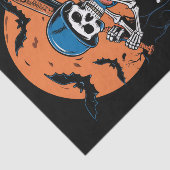 Baseball Skeleton Halloween Baseball Halloween Tissuepapier (Detail)