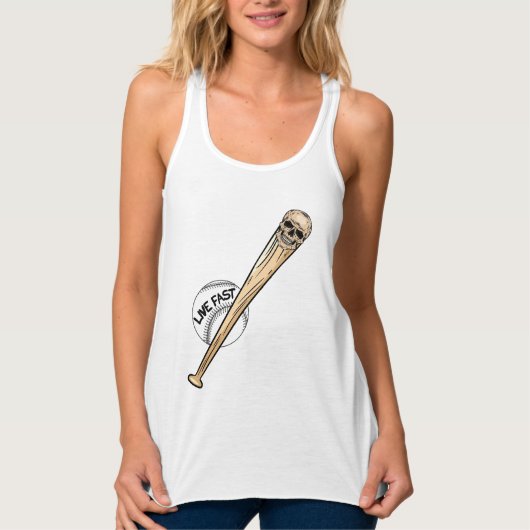 Baseball Skull Tanktop (Voorkant)