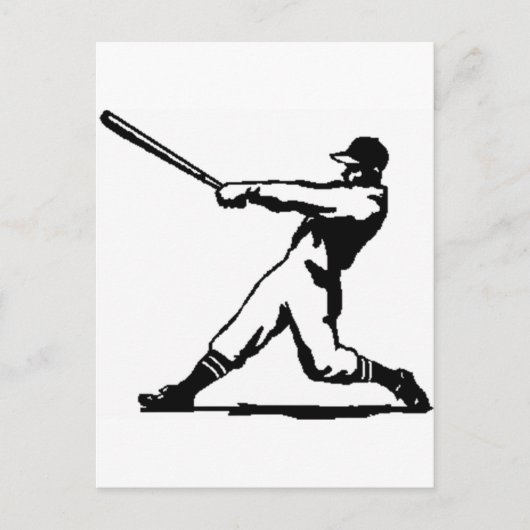 Baseball slaat briefkaart (Voorkant)