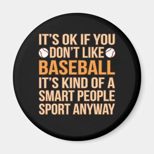 Baseball Smart People Sport Player Lover Coach Gra Magneet (Voorkant)