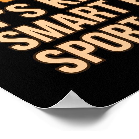 Baseball Smart People Sport Player Lover Coach Gra Poster (Hoek)