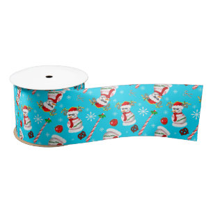 Baseball Sneeuwman Kerst Viering Patroon Lint