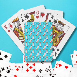Baseball Sneeuwman Kerst Viering Patroon Pokerkaarten