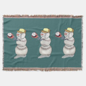 Baseball Snowman Deken (Voorkant)