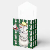 Baseball Snowman Kerstmis Bedankdoosjes (Geopend)
