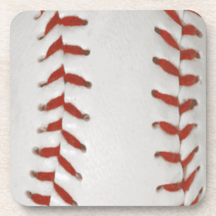 Baseball Softbal Print Patroon Achtergrond Drankjes Onderzetter