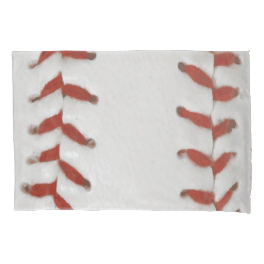 Baseball Softbal Print Patroon Achtergrond Kussensloop (Voorkant)