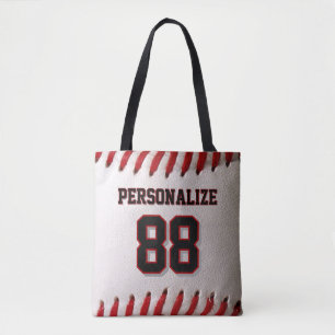 Baseball Softball Aangepaste Naam en Nummer Draagtas