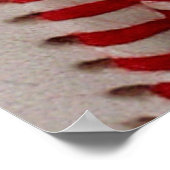 Baseball Softball Aangepaste Naam en Nummer Poster (Hoek)