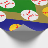Baseball/Softball Cadeaupapier (Hoek)