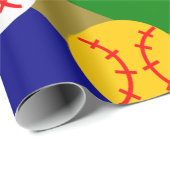 Baseball/Softball Cadeaupapier (Rol Hoek)
