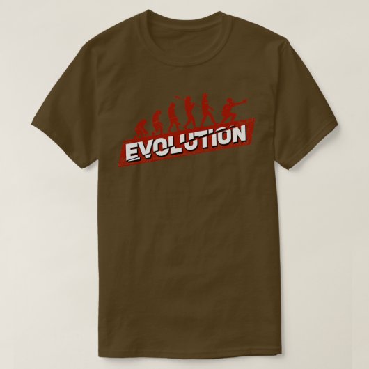 Baseball Softball Catcher Evolution T-shirt (Design voorkant)