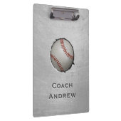 Baseball Softball Coach Custom Name Grunge Texture Klembord (Rechts)