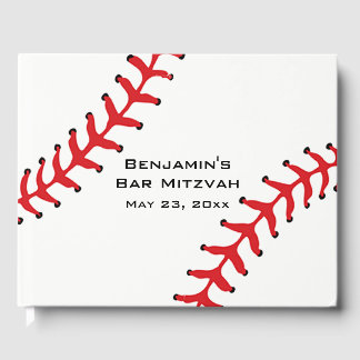 Baseball Softball Design Guest Book Gastenboek
