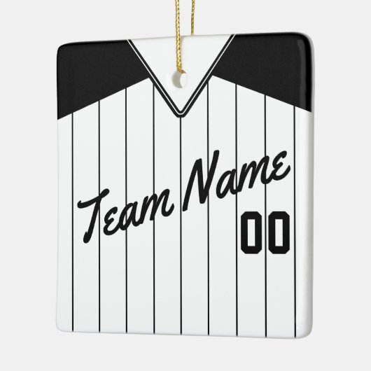 Baseball Softball Jersey gepersonaliseerd Ornament (Links)