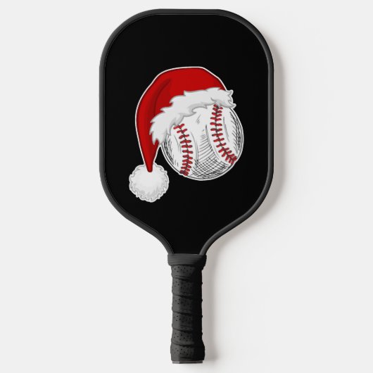Baseball, Softball-liefhebbers - Pet met kerstkers Pickleball Paddle (Voorkant)
