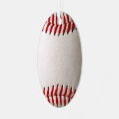 Baseball Softball Metalen Ornament (Voorkant links)