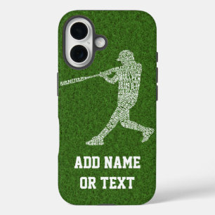 Baseball Softball Player Terminologie iPhone 16 Hoesje