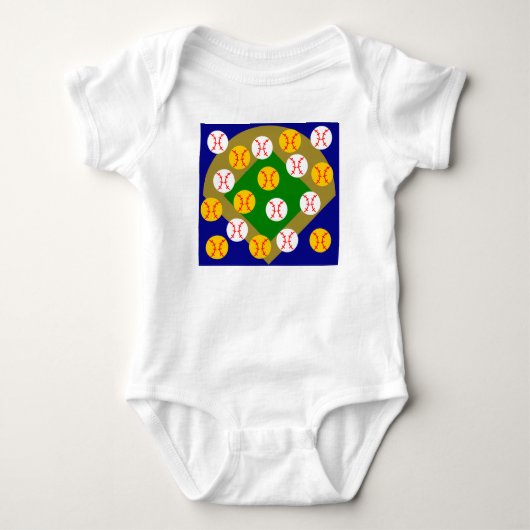 Baseball/Softball Romper (Voorkant)