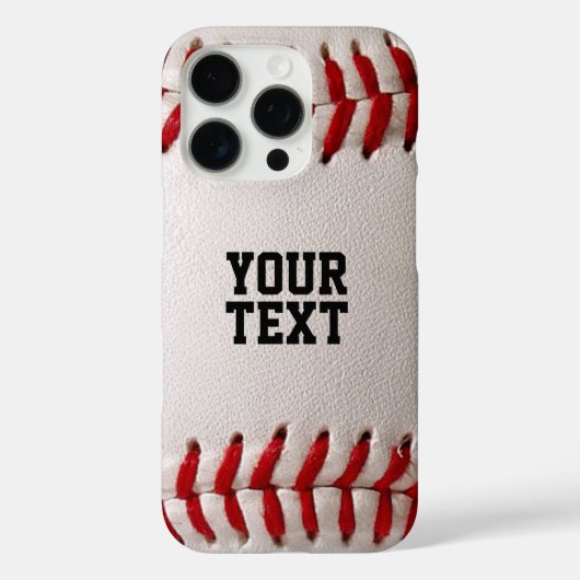 Baseball Softball Steekwerk Aangepaste Tekst Case-Mate iPhone Case (Achterkant)