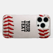 Baseball Softball Steekwerk Aangepaste Tekst Case-Mate iPhone Case (Achterkant (horizontaal))