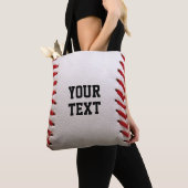 Baseball Softball Steekwerk Aangepaste Tekst Draagtas (Dichtbij)
