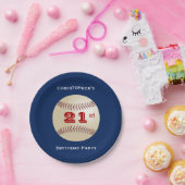Baseball Specialized 21e verjaardag Party Papieren Bordje (Feest)