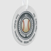 Baseball speler Champion Coach Ornament (voorkant)