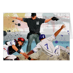 Baseball-speler veilig thuis in bord