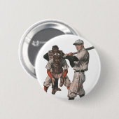 Baseball-spelers in sport Ronde Button 5,7 Cm (Voorkant /achterkant)