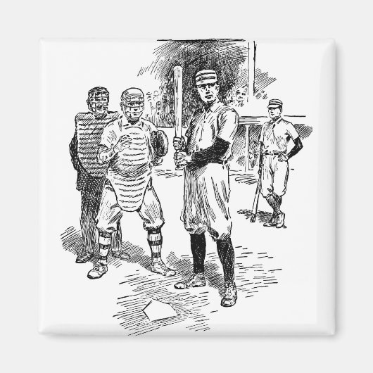 Baseball:spelers Magneet (Voorkant)