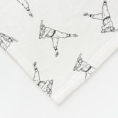  Baseball-spelers OP DE ACHTERGROND Fleece Deken (Hoek)