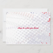 BASEBALL Splatter Bar Bat mitzvah Invitation (Dos)