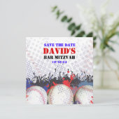 BASEBALL SPLATTER Bar Mitzvah ENREGISTRER LA carte (Debout devant)
