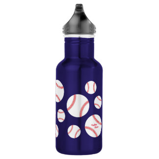 Baseball-sport Cute Kinder Water Flacon met naam Waterfles