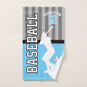 Baseball Sport en Bleu Bébé et Gris