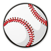 Baseball-sport Keramische Knop (Voorkant)