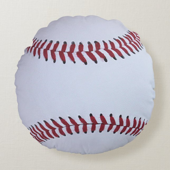 Baseball-sport Rond Kussen (Voorkant)