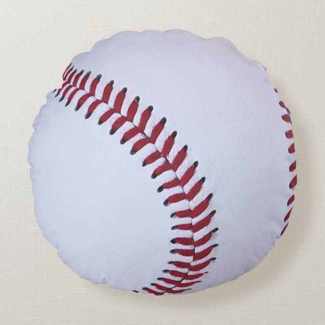 Baseball-sport Rond Kussen (Voorkant)
