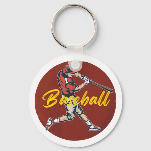 Baseball Sport Sleutelhanger (Voorkant)