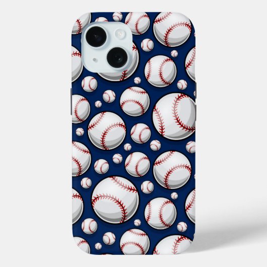 Baseball Sportpatroon Case-Mate iPhone Case (Achterkant)