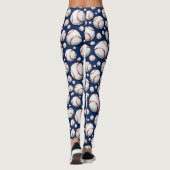 Baseball Sportpatroon Leggings (Achterkant)