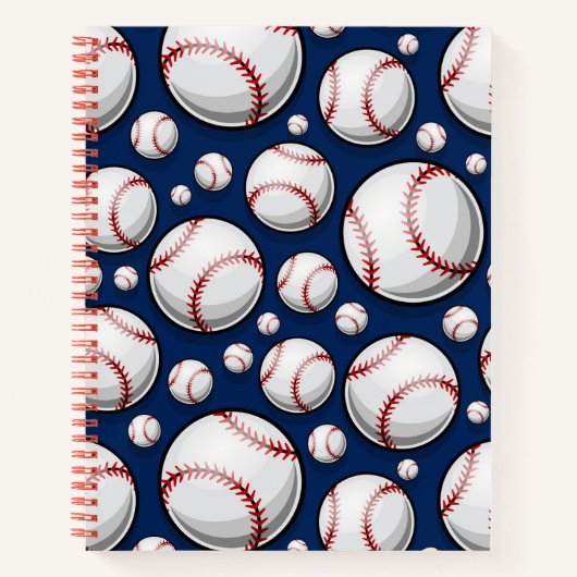 Baseball Sportpatroon Notitieboek (Voorkant)
