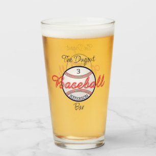 Baseball Sports Bière Soda Verre Verre Drinkware