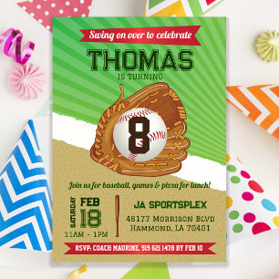 Baseball Sports Birthday Kaart