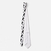 BaseBall Sports Cravate noir blanc (Dos)